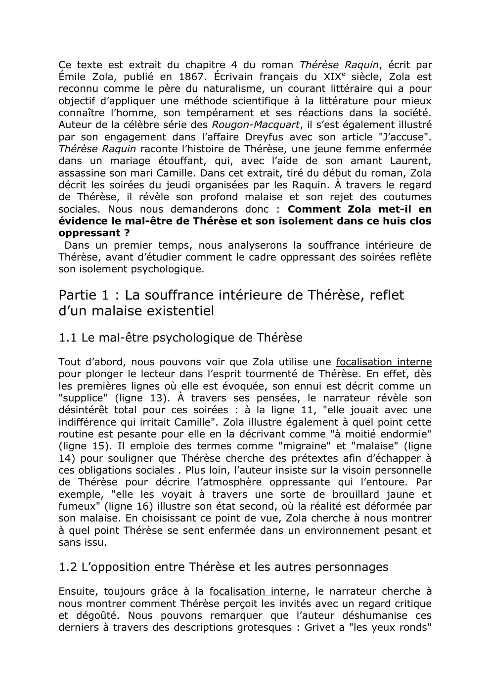 Prévisualisation du document chapitre 4 du roman Thérèse Raquin