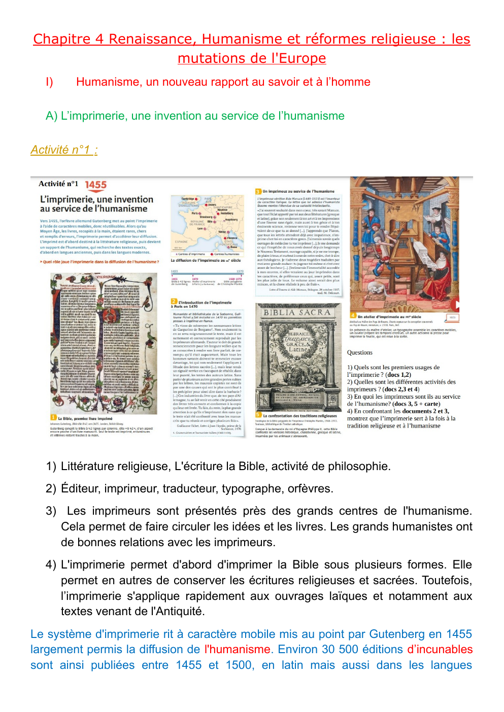Prévisualisation du document Chapitre 4 Renaissance, Humanisme et réformes religieuse : les mutations de l'Europe
