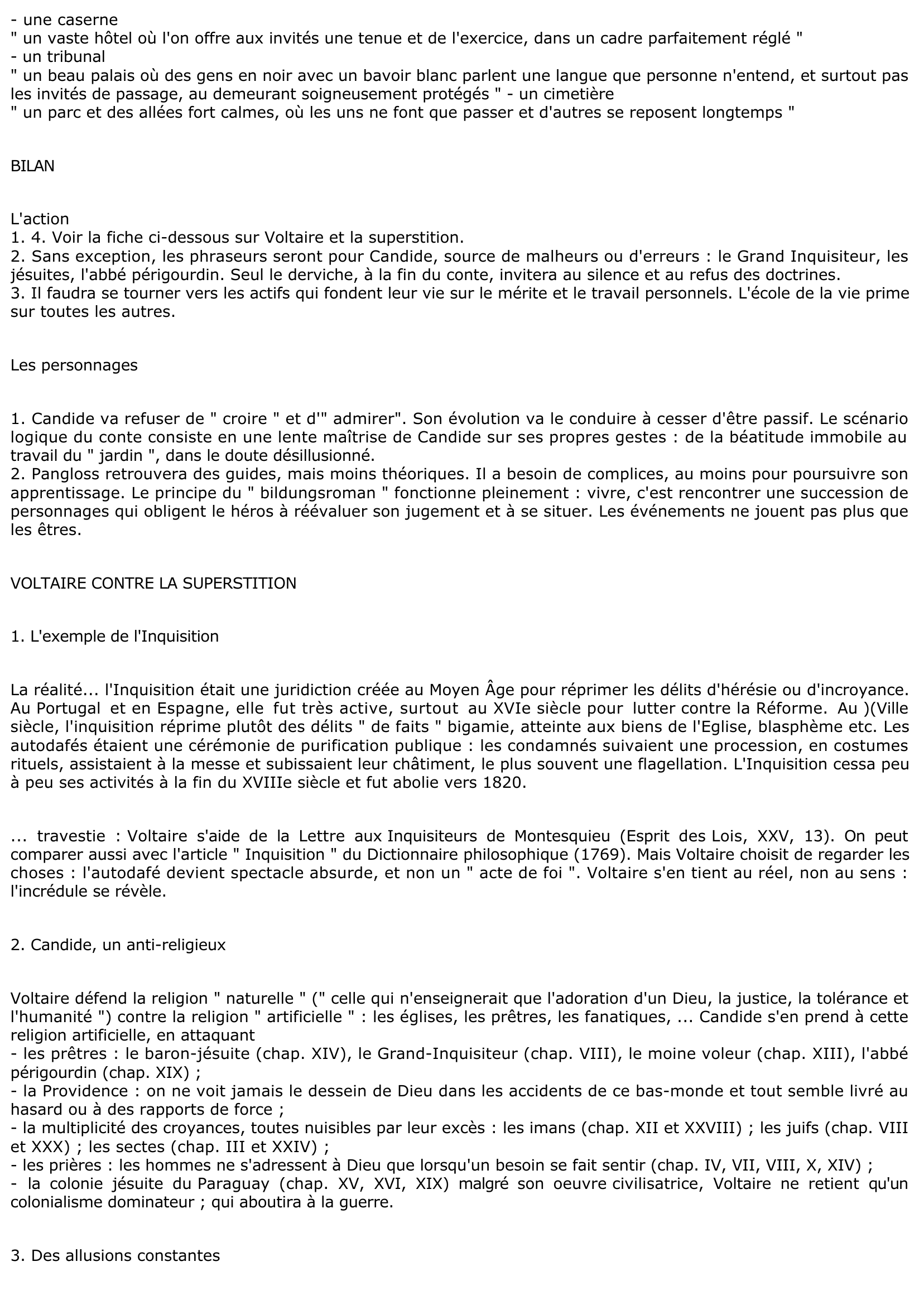 Prévisualisation du document CHAPITRE 6 DU CANDIDE DE VOLTAIRE (lecture analytique)