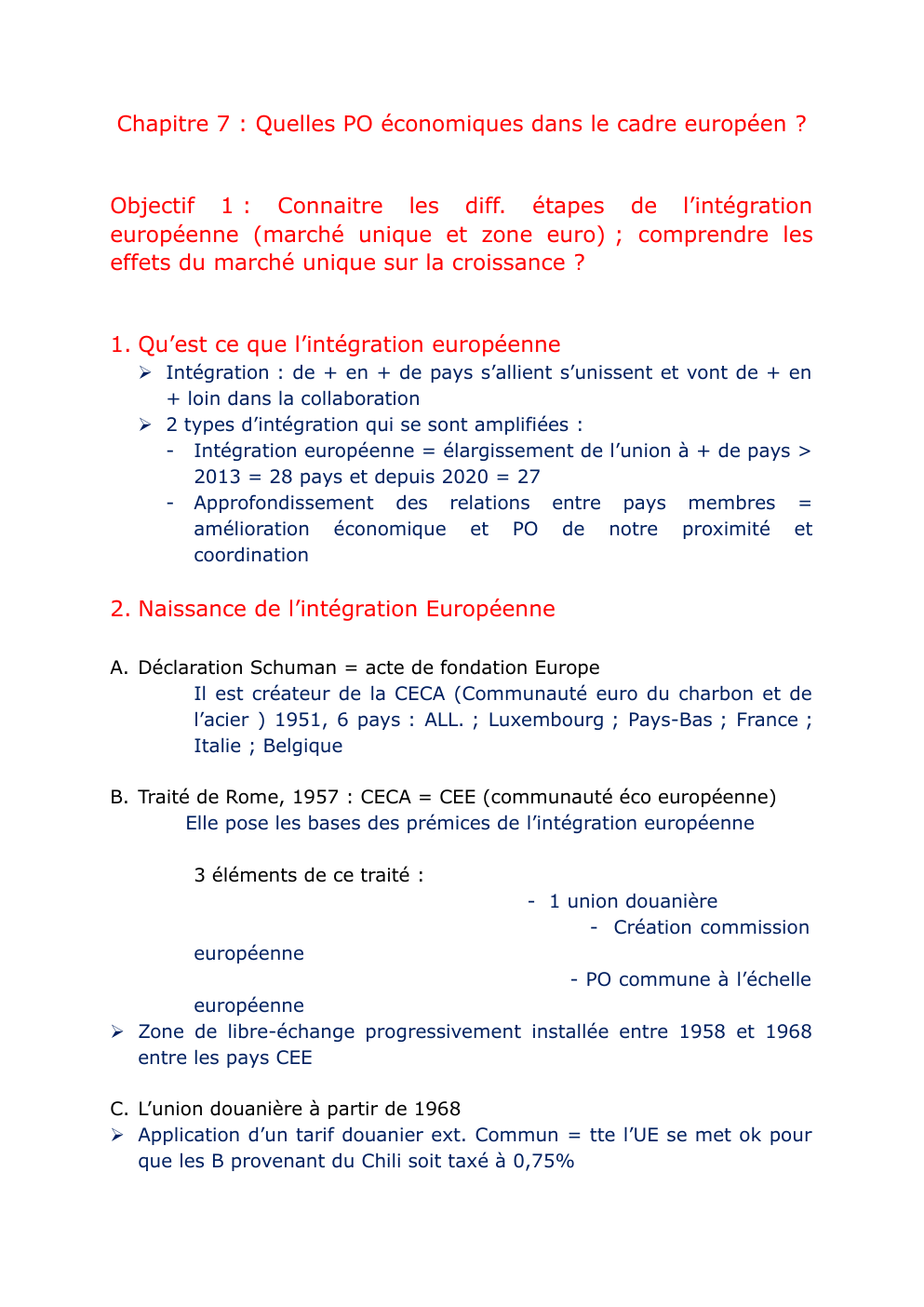 Prévisualisation du document Chapitre 7 : Quelles politiques économiques dans le cadre européen ?