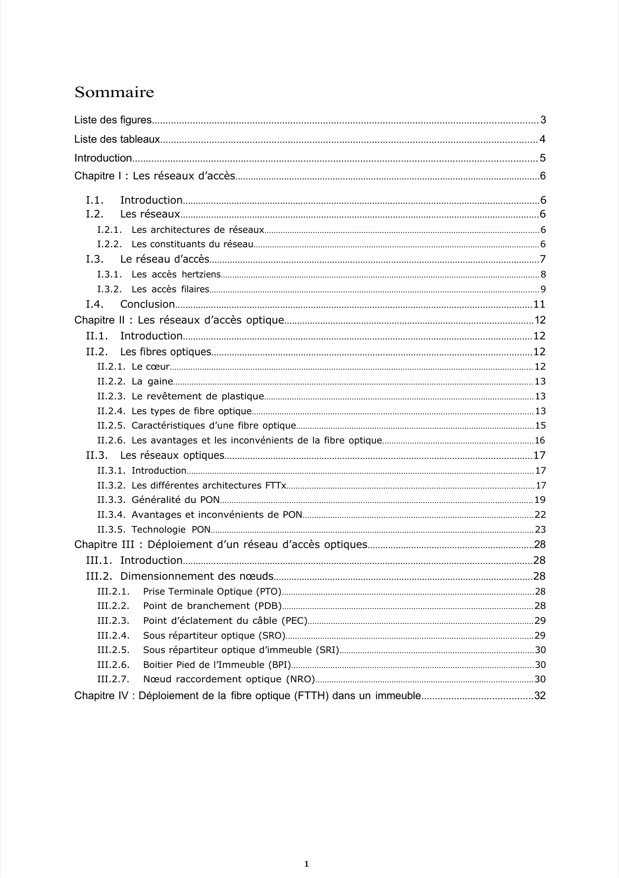 Prévisualisation du document Chapitre I : Les réseaux d’accès