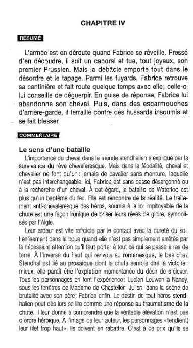 Prévisualisation du document CHAPITRE IV - La Chartreuse de Parme