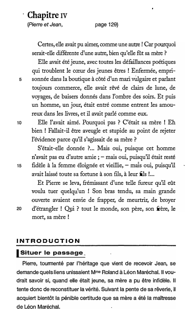 Prévisualisation du document Chapitre iv (Pierre et Jean, page 129): commentaire (Maupassant)
