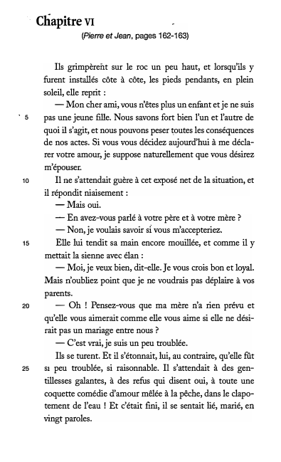 Prévisualisation du document Chapitre VI (Pierre et Jean, pages 162-163): commentaire (Maupassant)