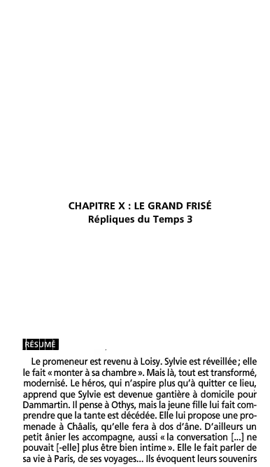 Prévisualisation du document CHAPITRE X: LE GRAND FRISÉ: Sylvie de Nerval (résumé et analyse)