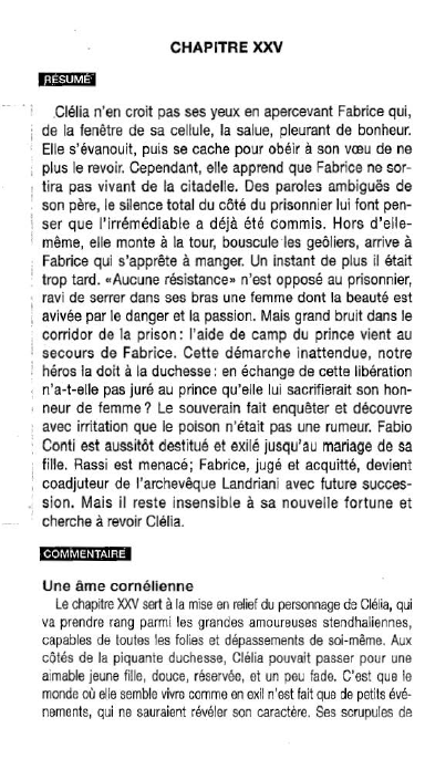 Prévisualisation du document CHAPITRE XXV - La Chartreuse de Parme