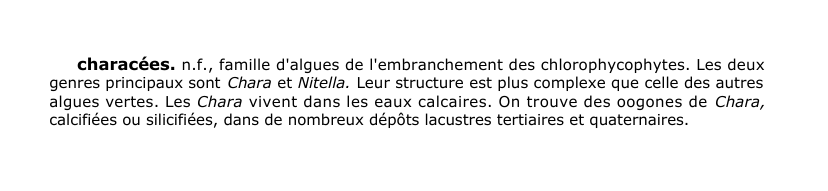 Prévisualisation du document characées.