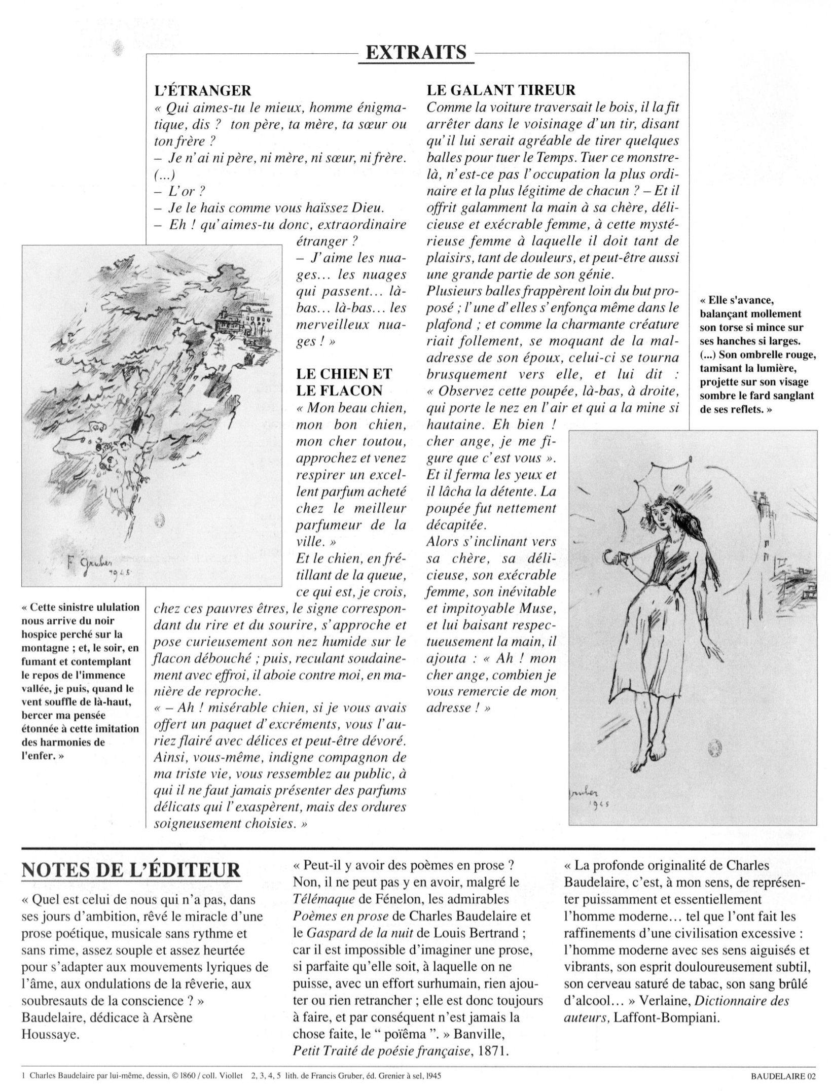 Prévisualisation du document CHARLES BAUDELAIRE : Le Spleen de Paris.