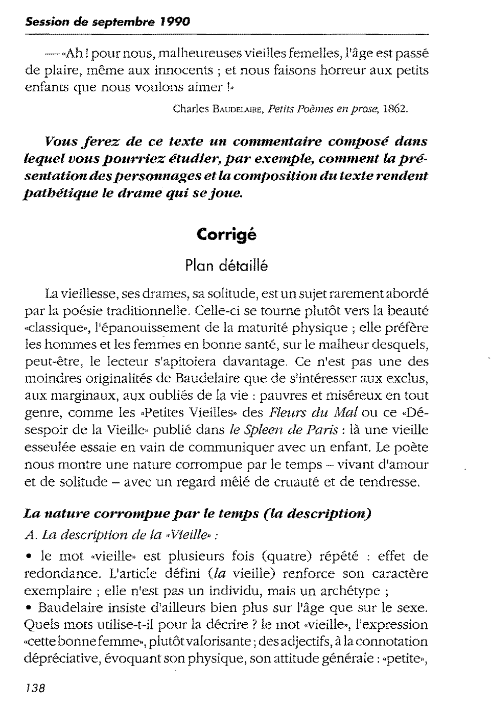 Prévisualisation du document Charles Baudelaire, Petits Poèmes en prose — commentaire composé