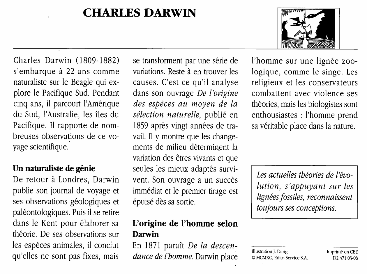 Prévisualisation du document CHARLES DARWIN