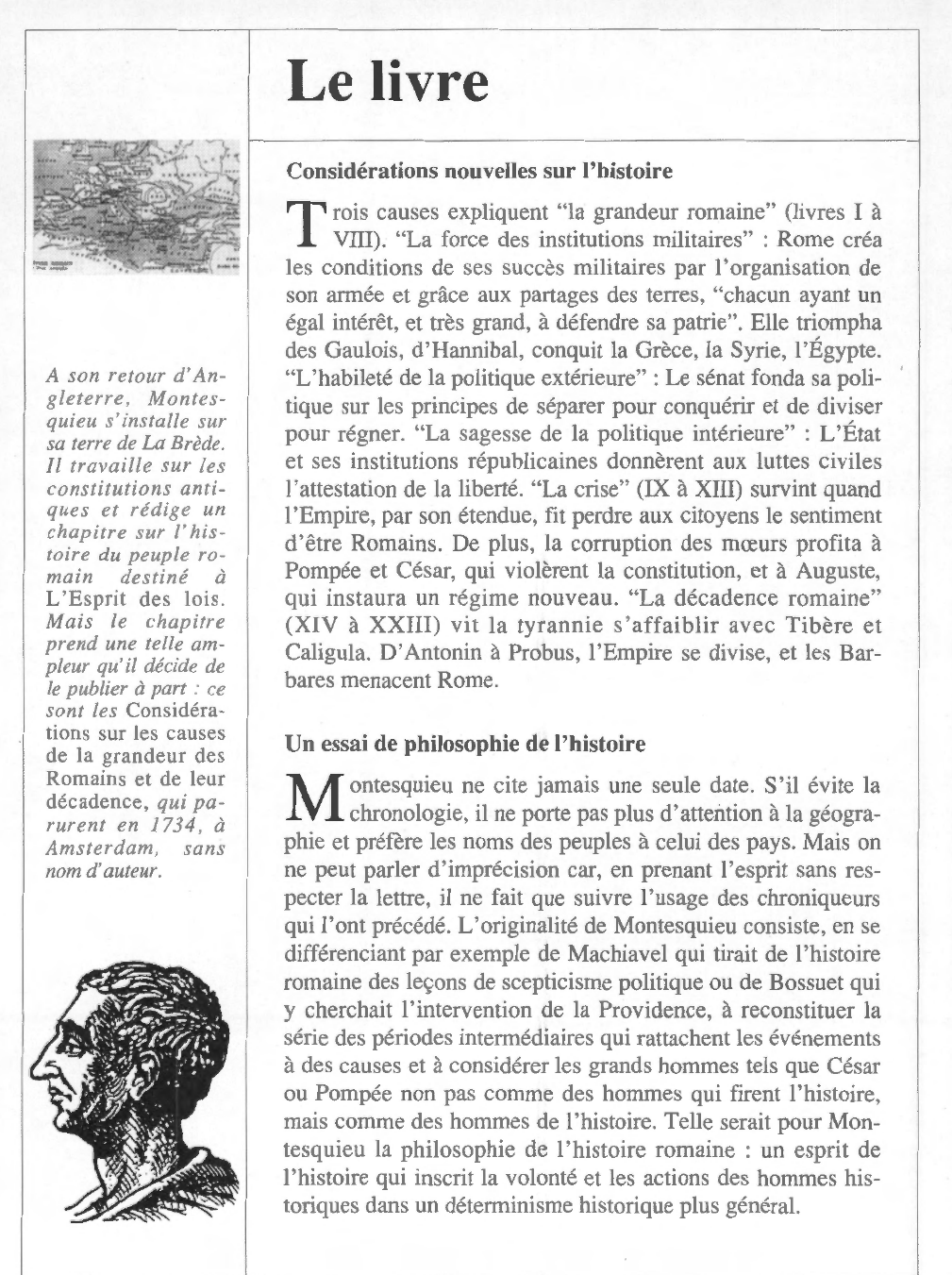Prévisualisation du document Charles de SECONDAT de MONTESQUIEU : Considérations sur les causes de la grandeur des Romains et de leur décadence