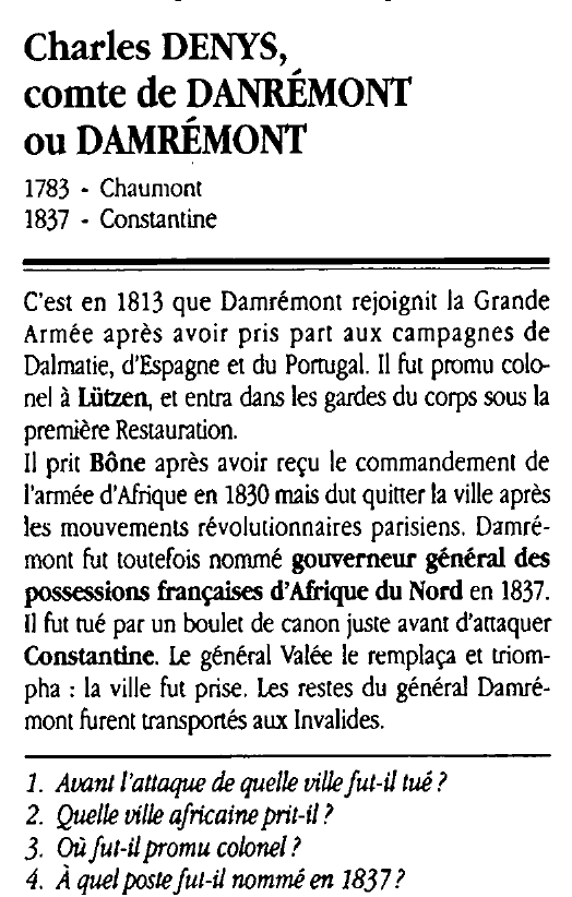 Prévisualisation du document Charles DENYS, comte de DANRÉMONT ou DAMRÉMONT