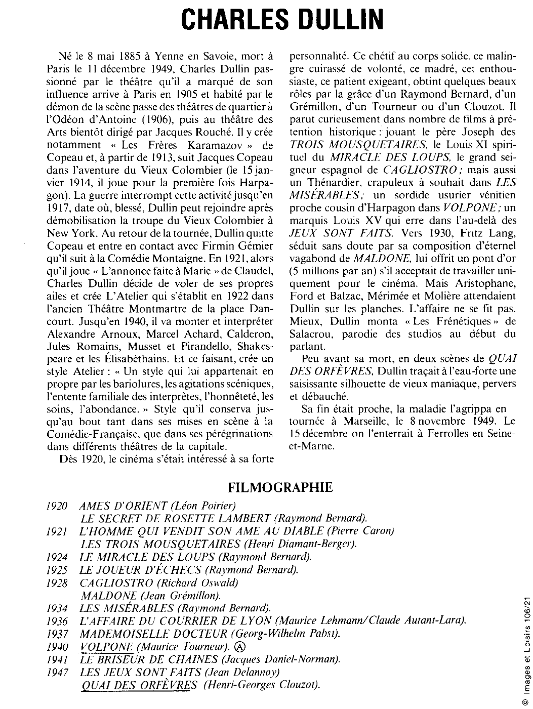 Prévisualisation du document CHARLES DULLIN