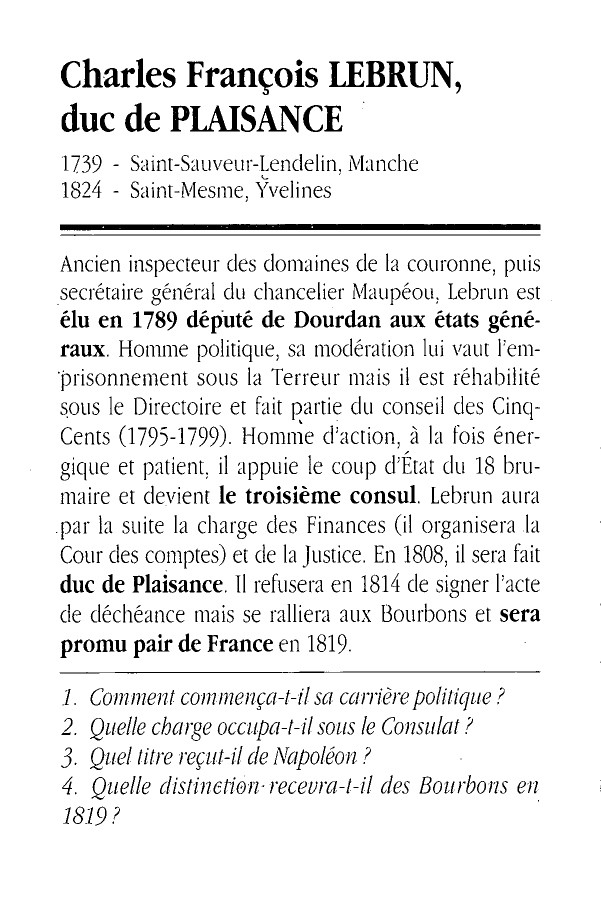 Prévisualisation du document Charles-François Lebrun, duc de Plaisance