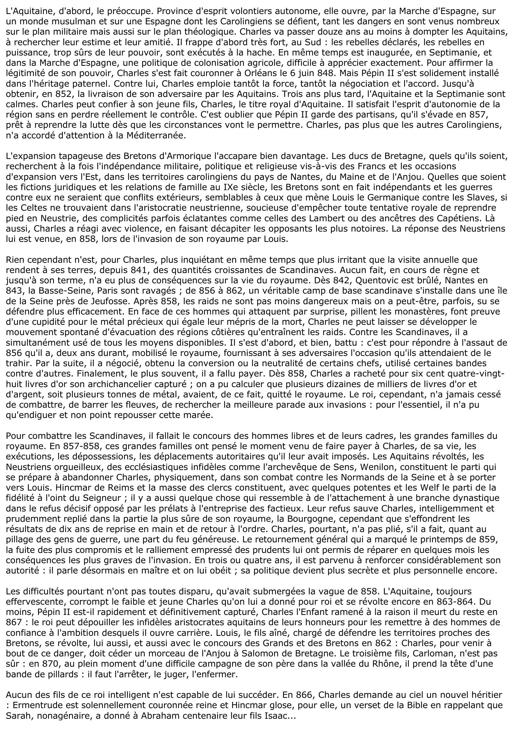 Prévisualisation du document Charles II le Chauve