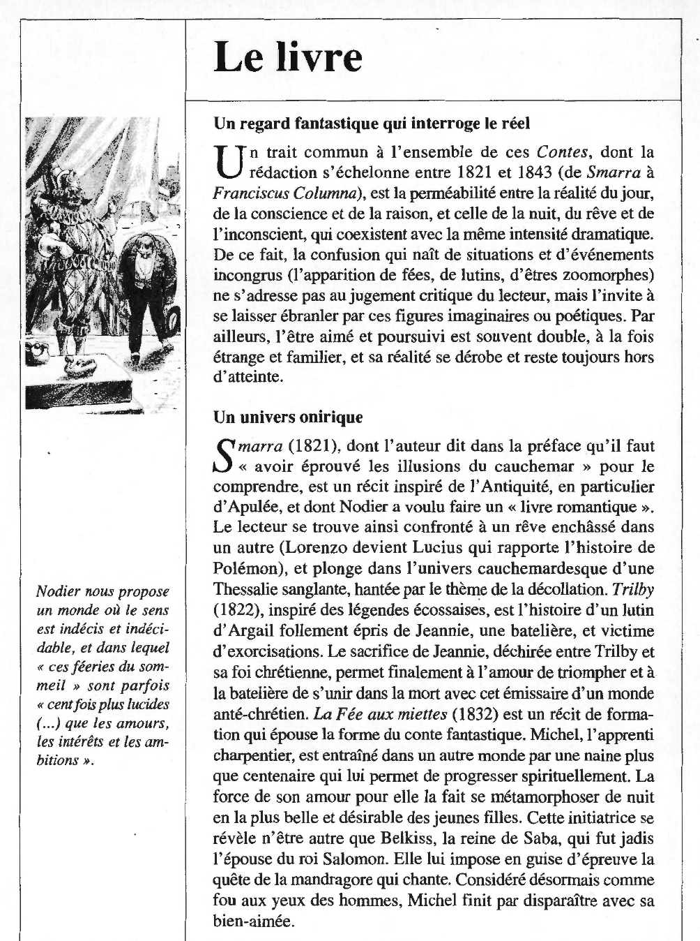 Prévisualisation du document Charles NODIER : Contes