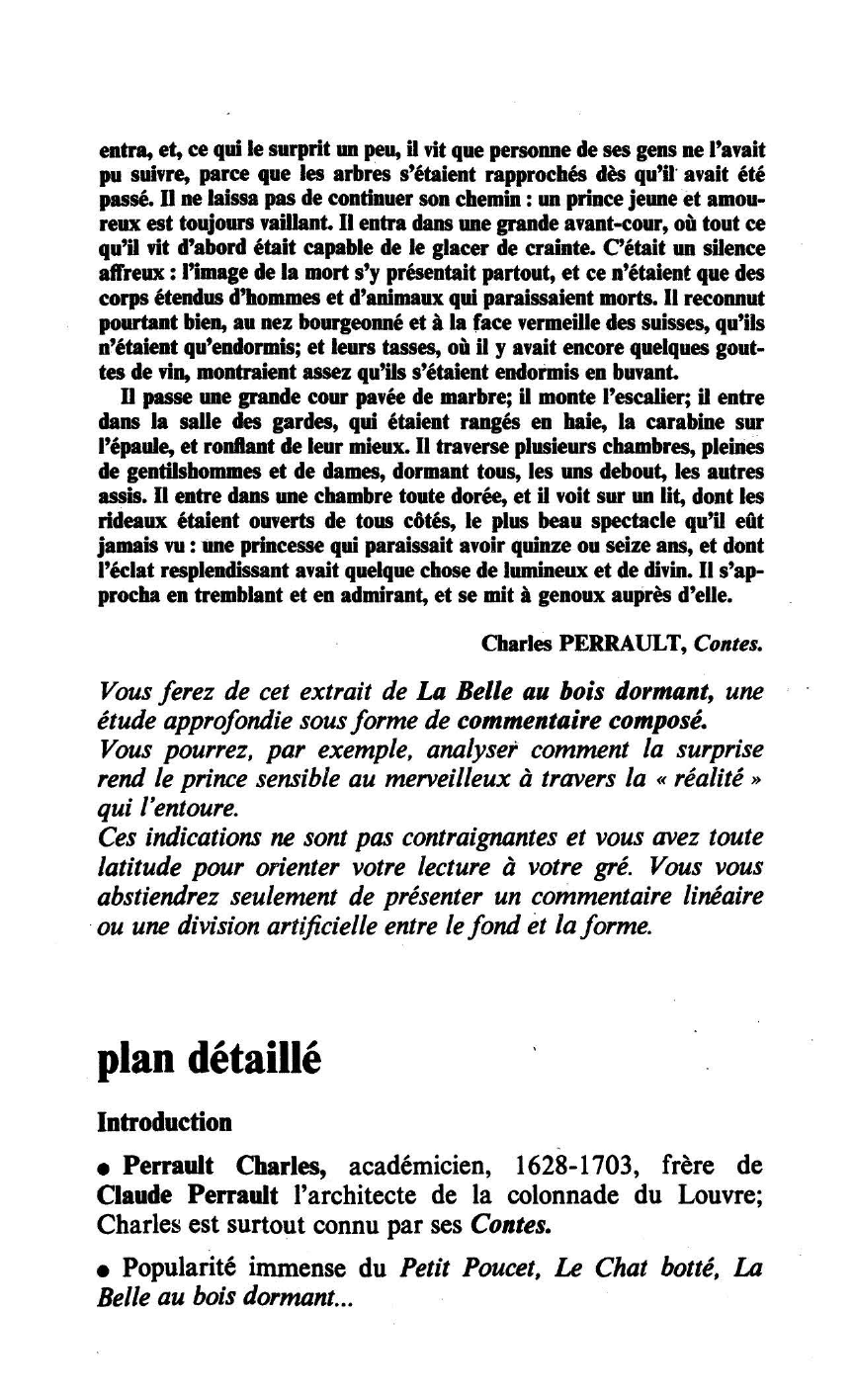 Prévisualisation du document Charles PERRAULT, Contes: La Belle au bois dormant
