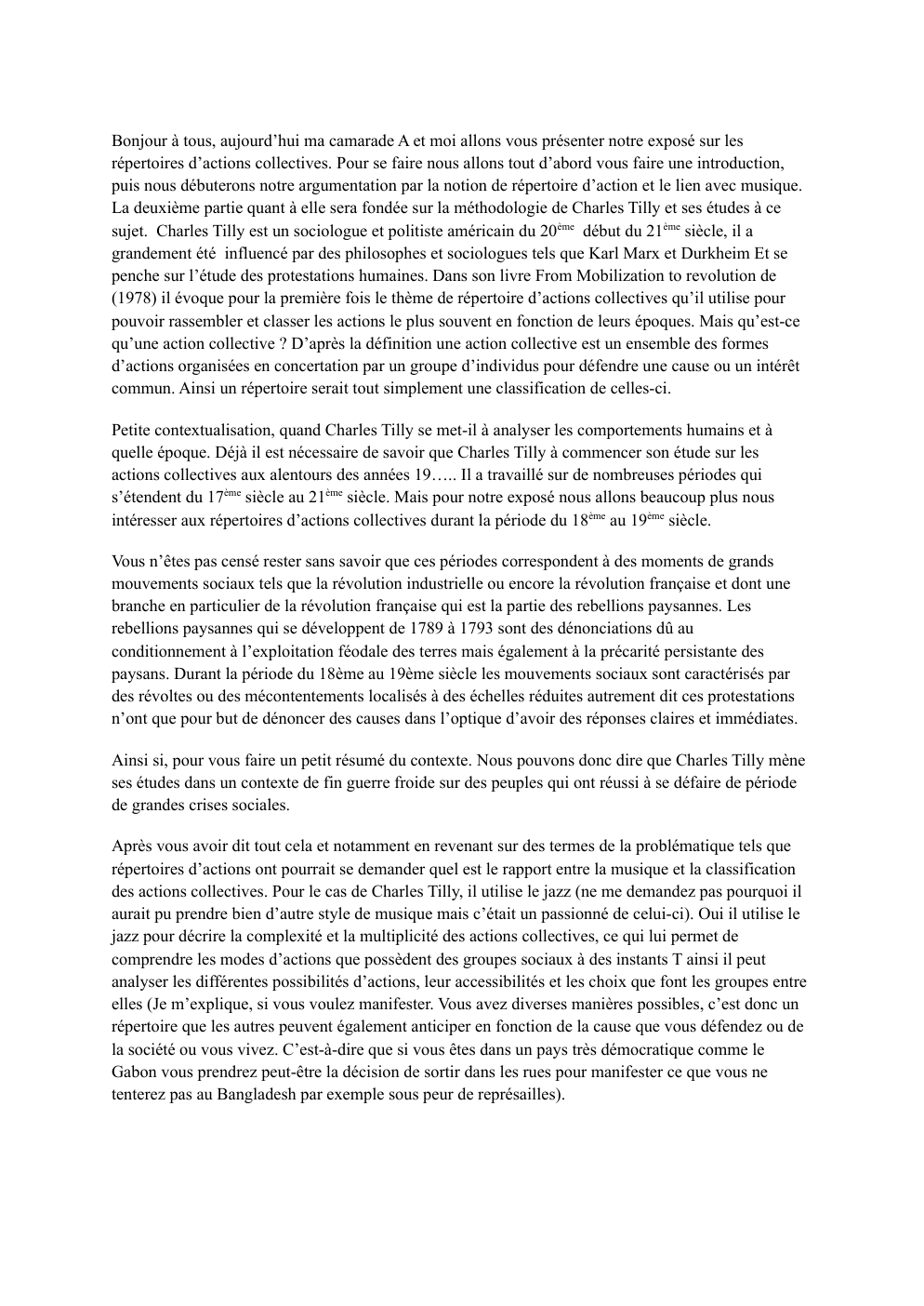 Prévisualisation du document Charles Tilly et les répertoires d'actions collectives