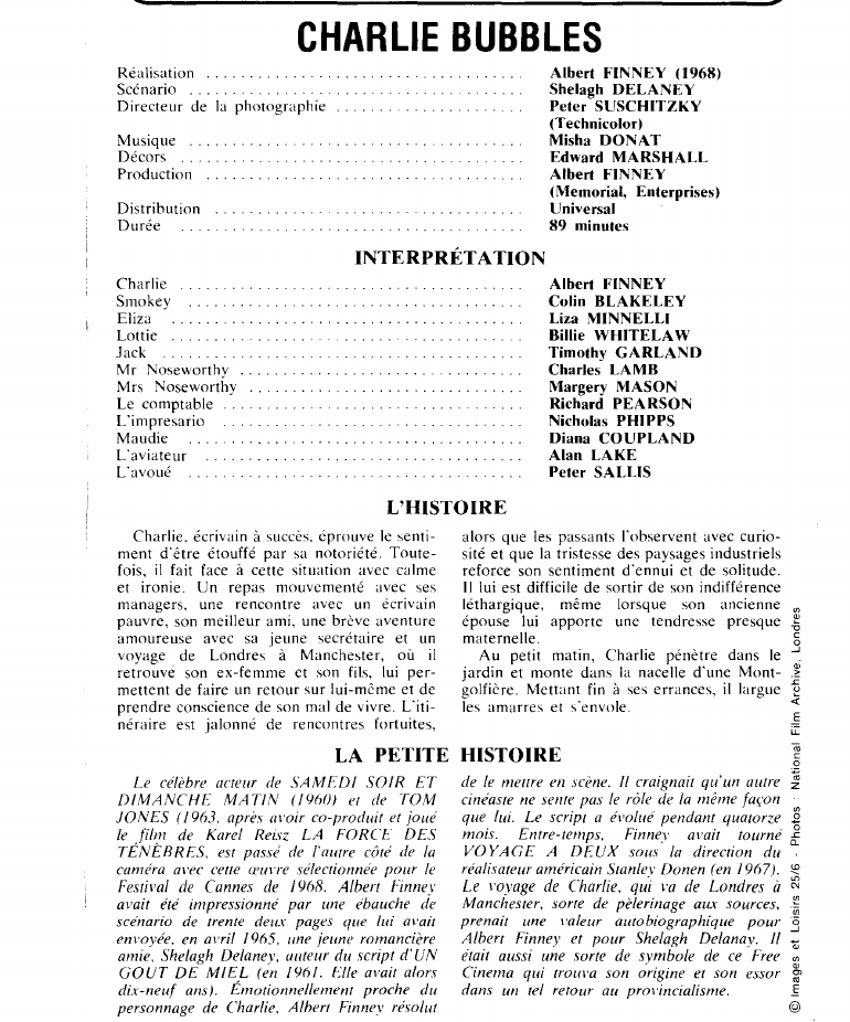 Prévisualisation du document CHARLIE BUBBLES