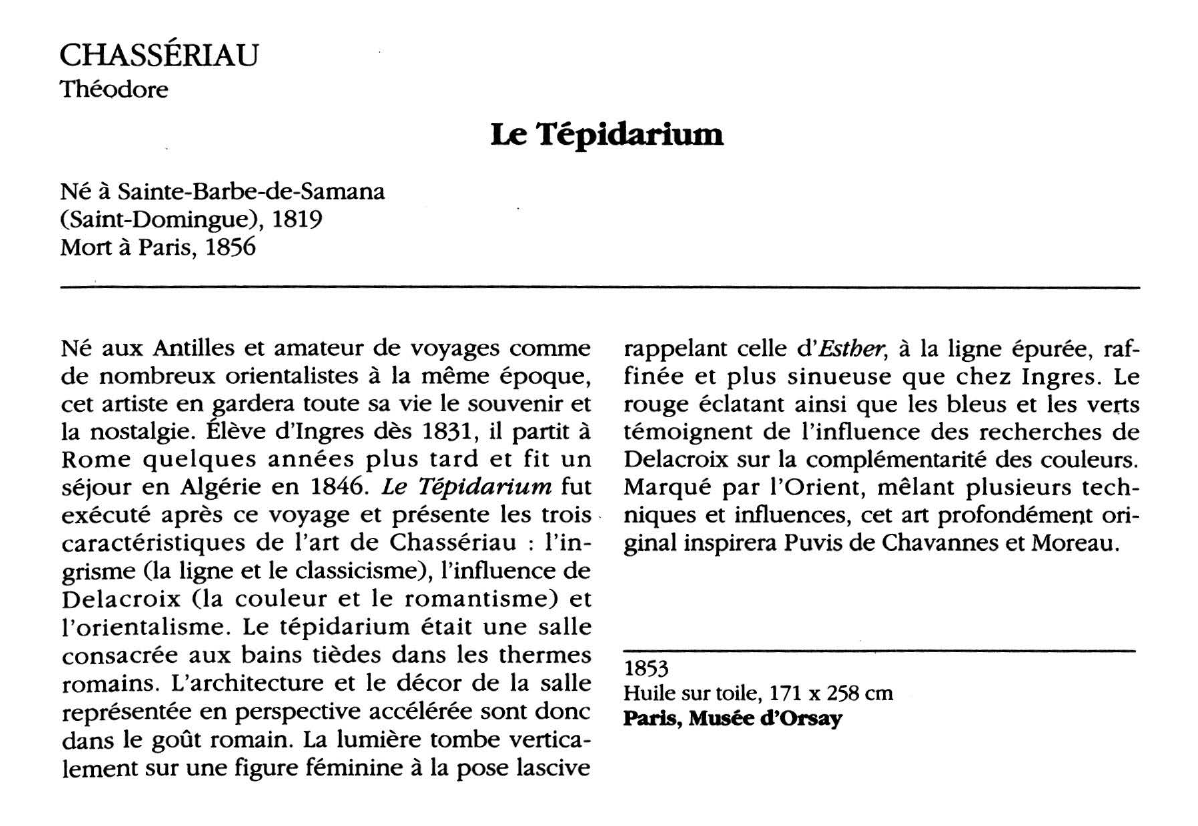 Prévisualisation du document CHASSÉRIAU Théodore : Le Tépidarium