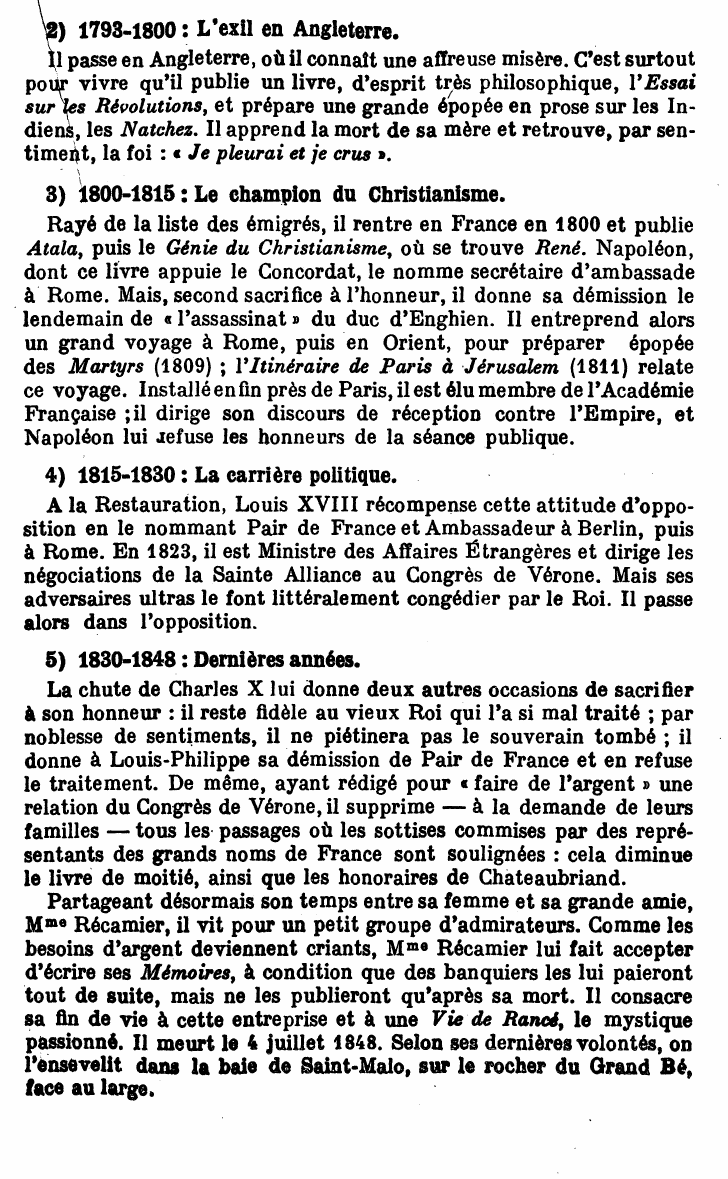 Prévisualisation du document CHATEAUBRIAND: 1768-1848. VIE ET OEUVRE