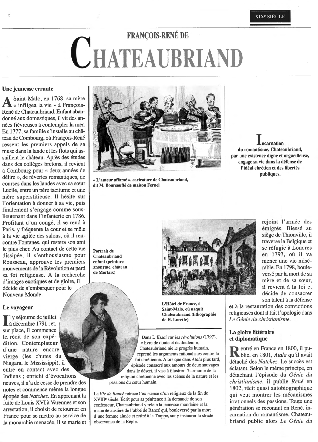 Prévisualisation du document Chateaubriand