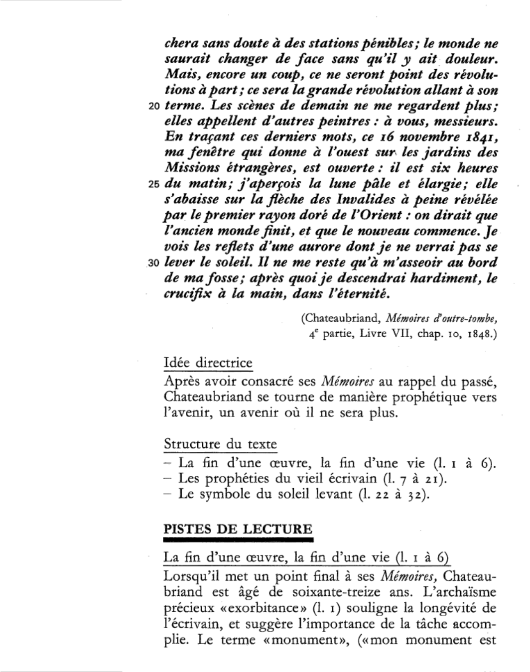 Prévisualisation du document Chateaubriand, Mémoires d’outre-tombe, 4e partie, Livre VII