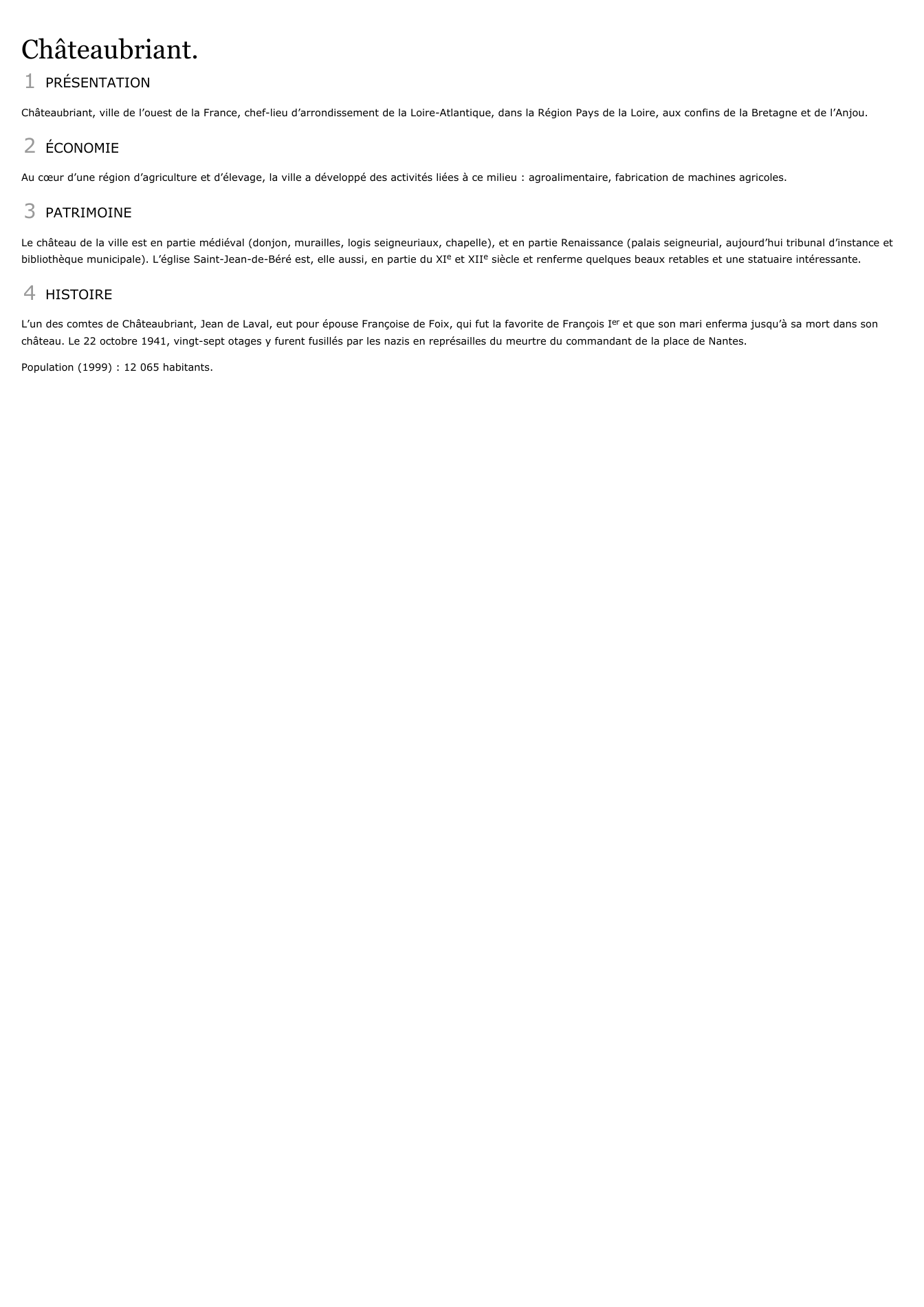 Prévisualisation du document Châteaubriant.