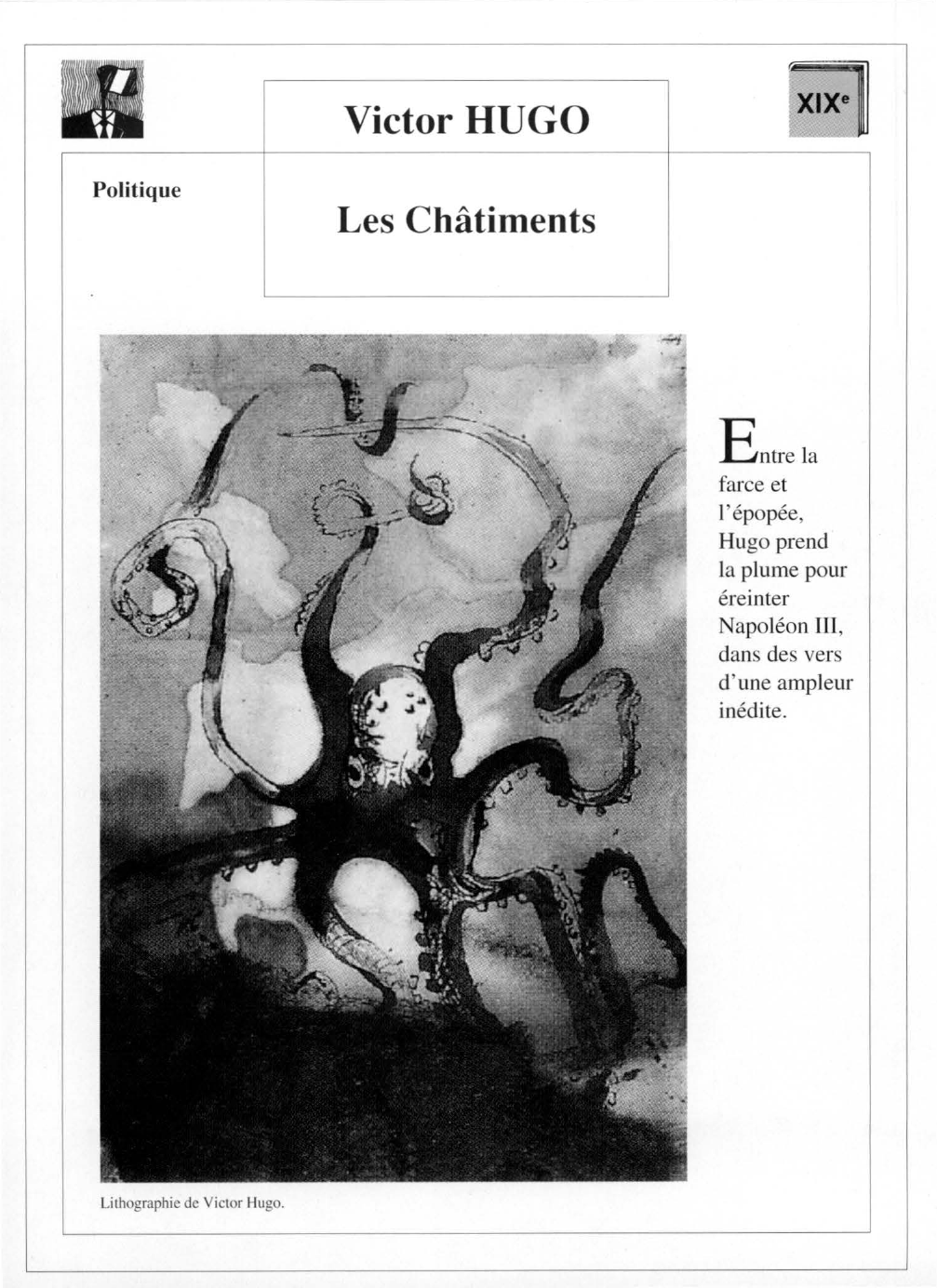 Prévisualisation du document CHÂTIMENTS (Les)  Victor Hugo - résumé de l'oeuvre