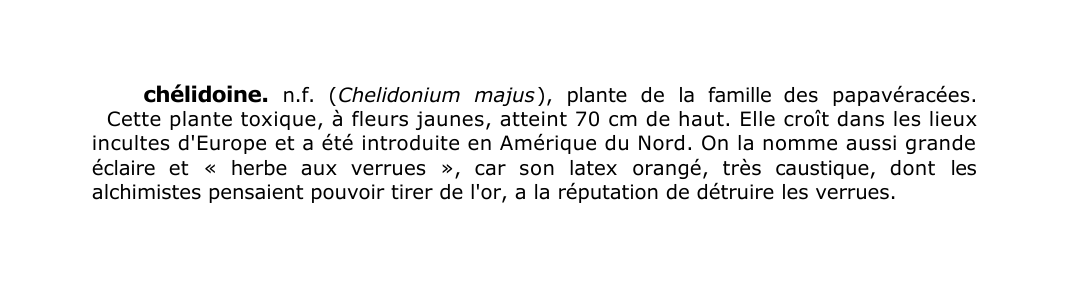 Prévisualisation du document chélidoine.