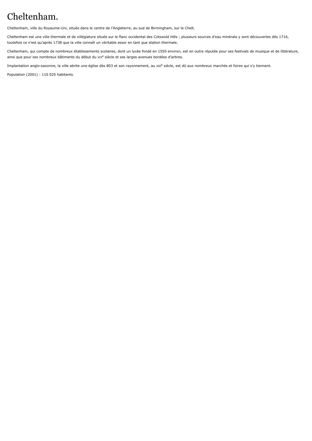 Prévisualisation du document Cheltenham.