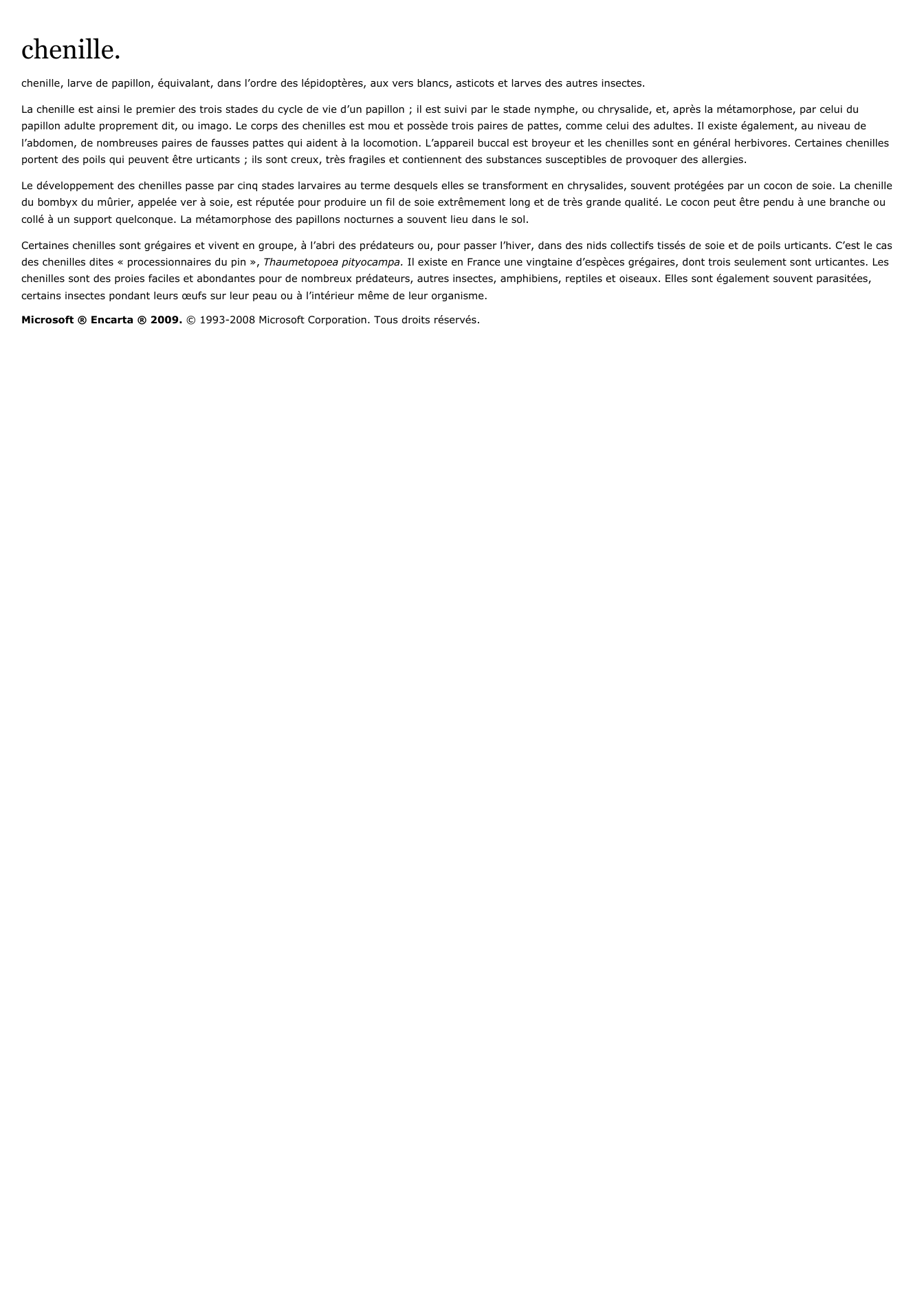Prévisualisation du document chenille.