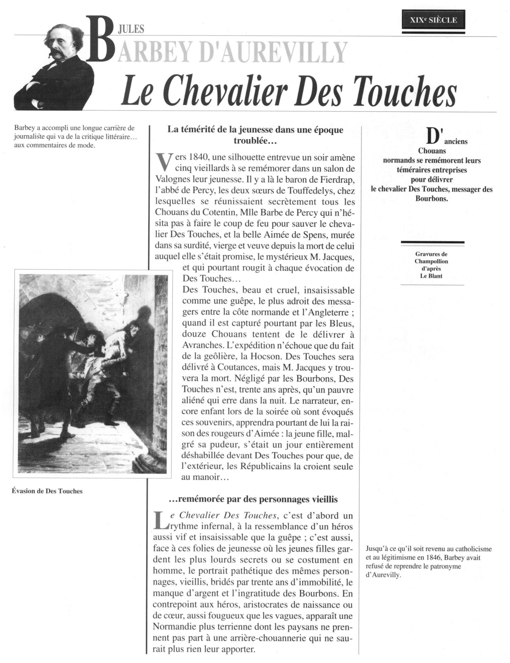 Prévisualisation du document Chevalier Des Touches (le), de Barbey d'Aurevilly