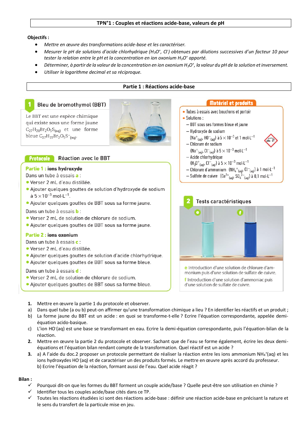 Prévisualisation du document Chimie acide et base tp