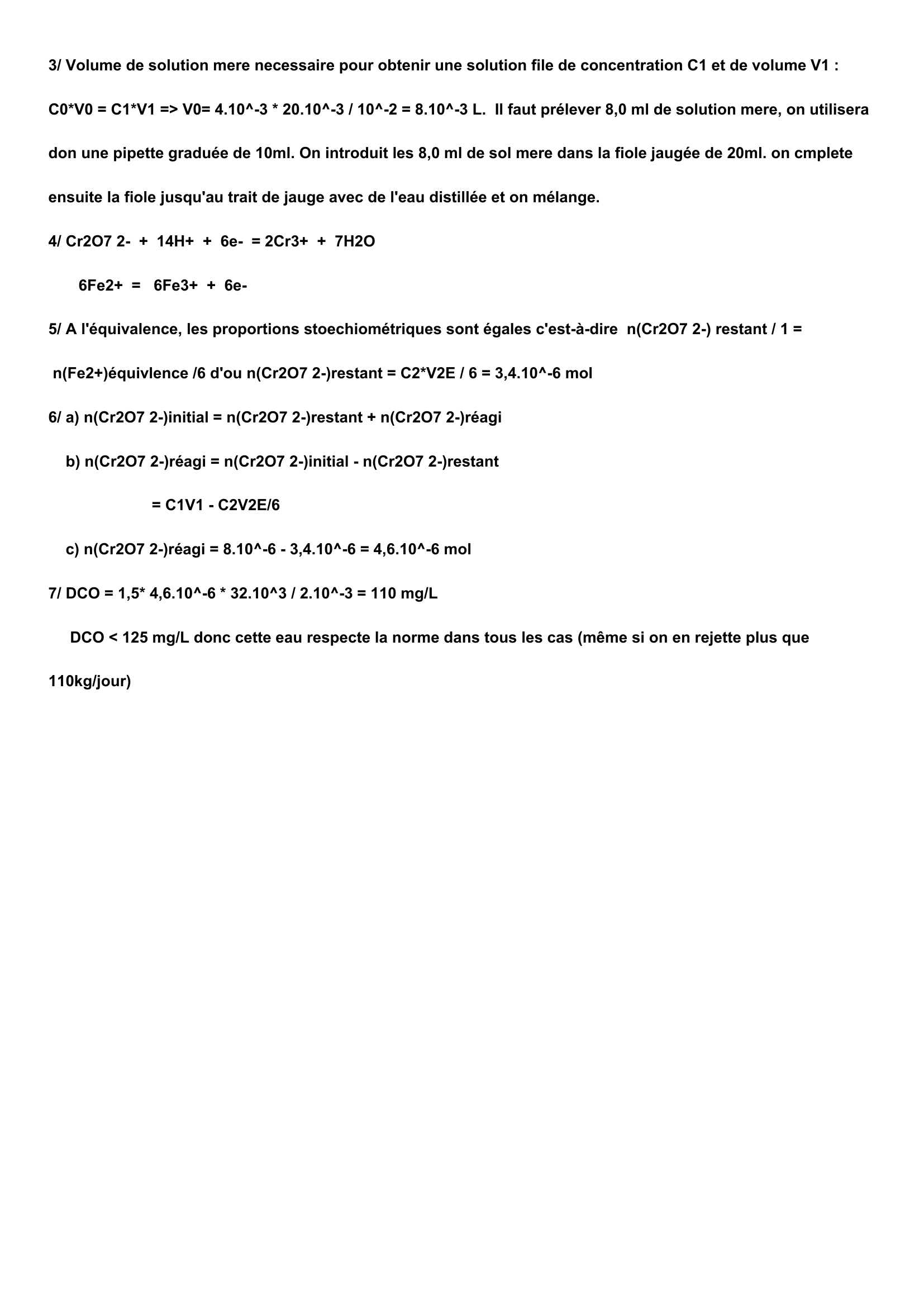 Prévisualisation du document Chimie dosage+etude de doc