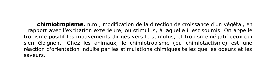 Prévisualisation du document chimiotropisme.