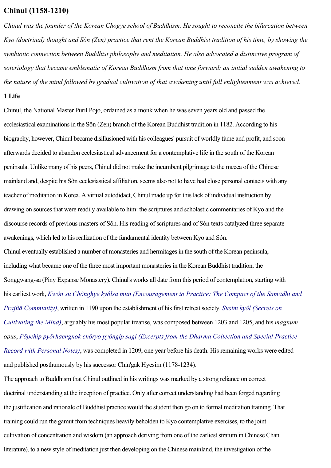 Prévisualisation du document Chinul