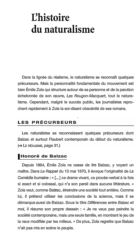 Prévisualisation du document :Chistoire
du naturalisme

Dans la lignée du réalisme, le naturalisme se reconnaît quelques
précurseurs. Mais la personnalité fondamentale du mouvement...