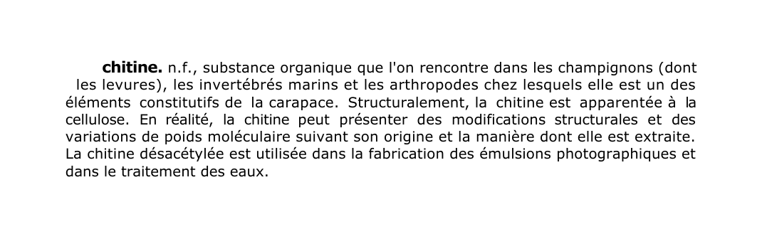 Prévisualisation du document chitine.