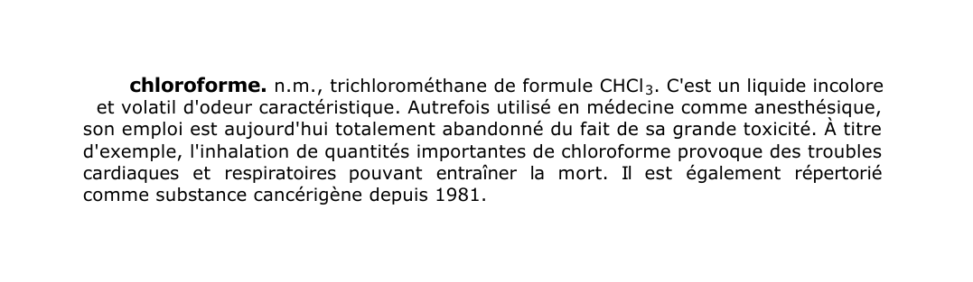 Prévisualisation du document chloroforme.