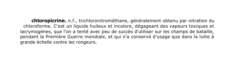 Prévisualisation du document chloropicrine.