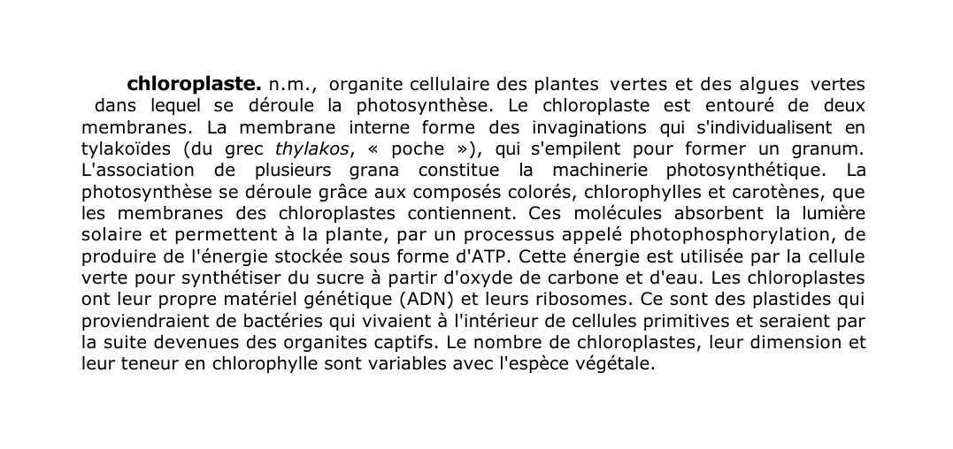 Prévisualisation du document chloroplaste.