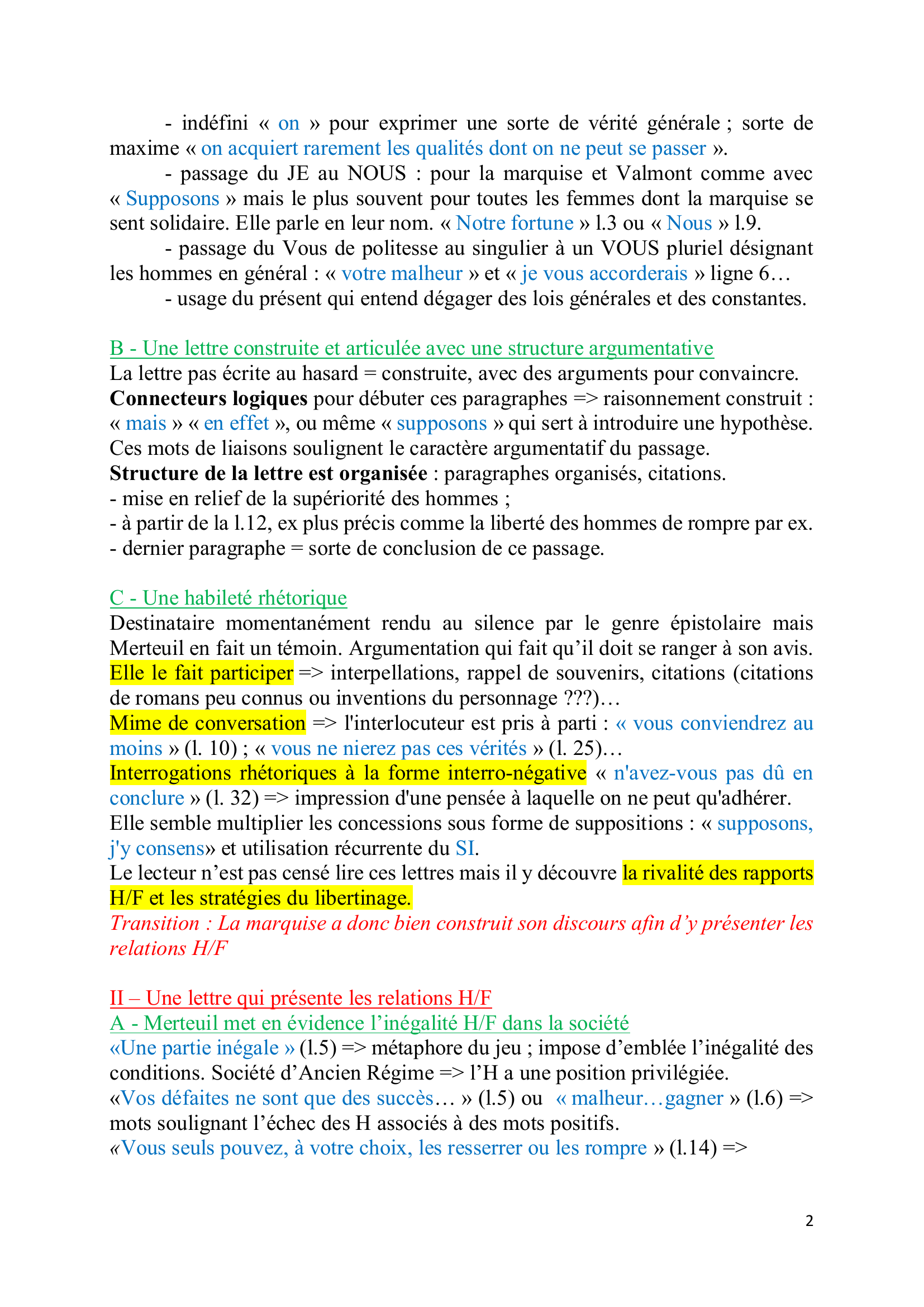 Prévisualisation du document Choderlos de Laclos, Les liaisons dangereuses, analyse de la lettre 81