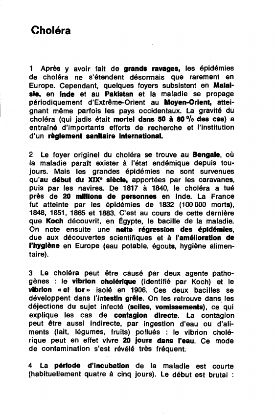 Prévisualisation du document Choléra