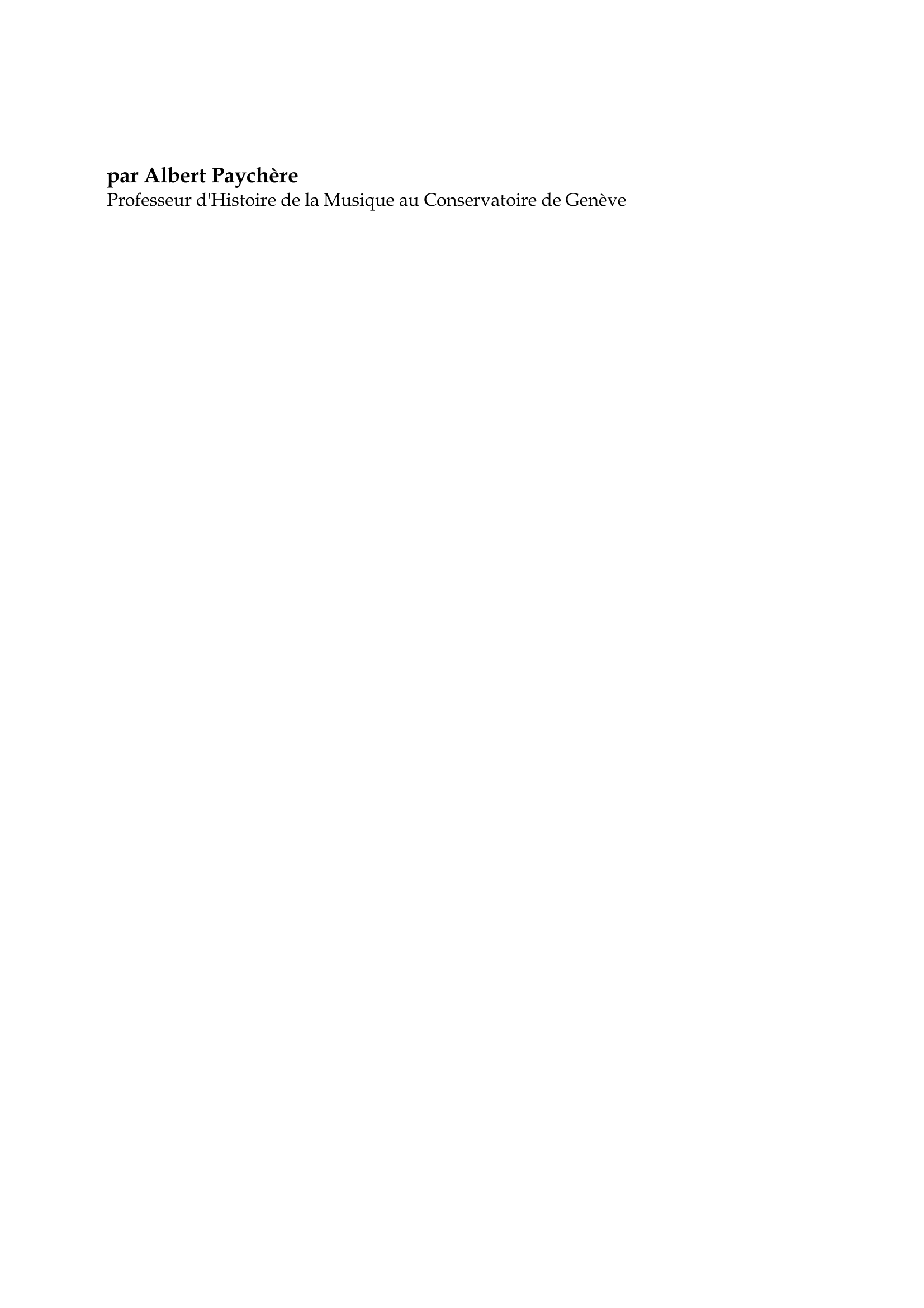 Prévisualisation du document Christoph Willibald Gluck

par Albert Paychère
Professeur d'Histoire de la Musique au Conservatoire de Genève

La carrière de Gluck, comme celle de Lully, porte la marque d'une
providence exceptionnelle.