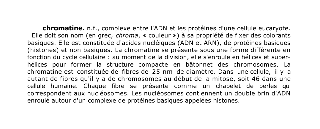 Prévisualisation du document chromatine.
