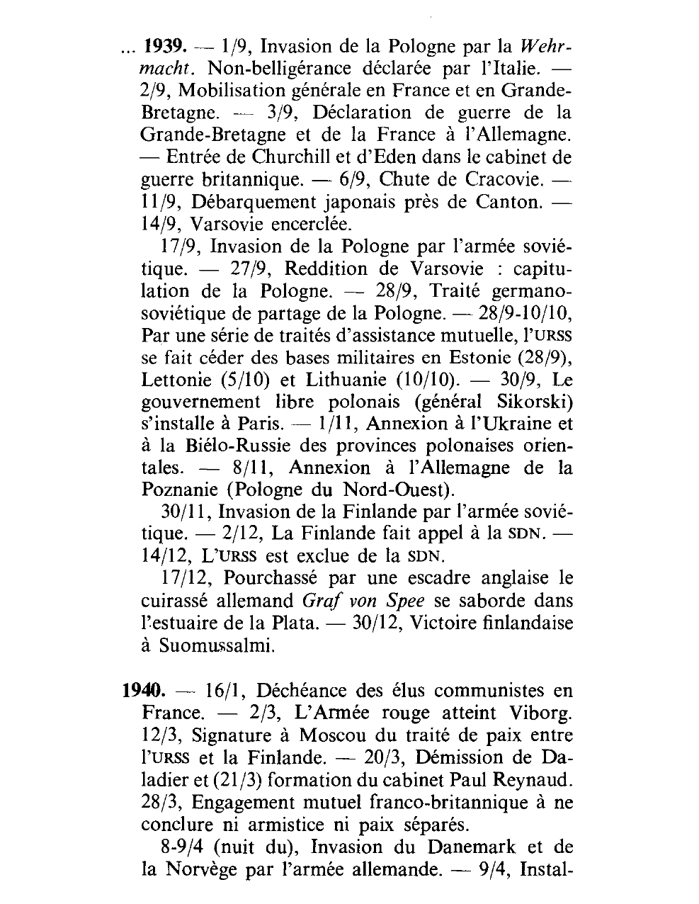 Prévisualisation du document CHRONOLOGIE DE LA DEUXIÈME GUERRE MONDIALE (1939-1945) - HISTOIRE