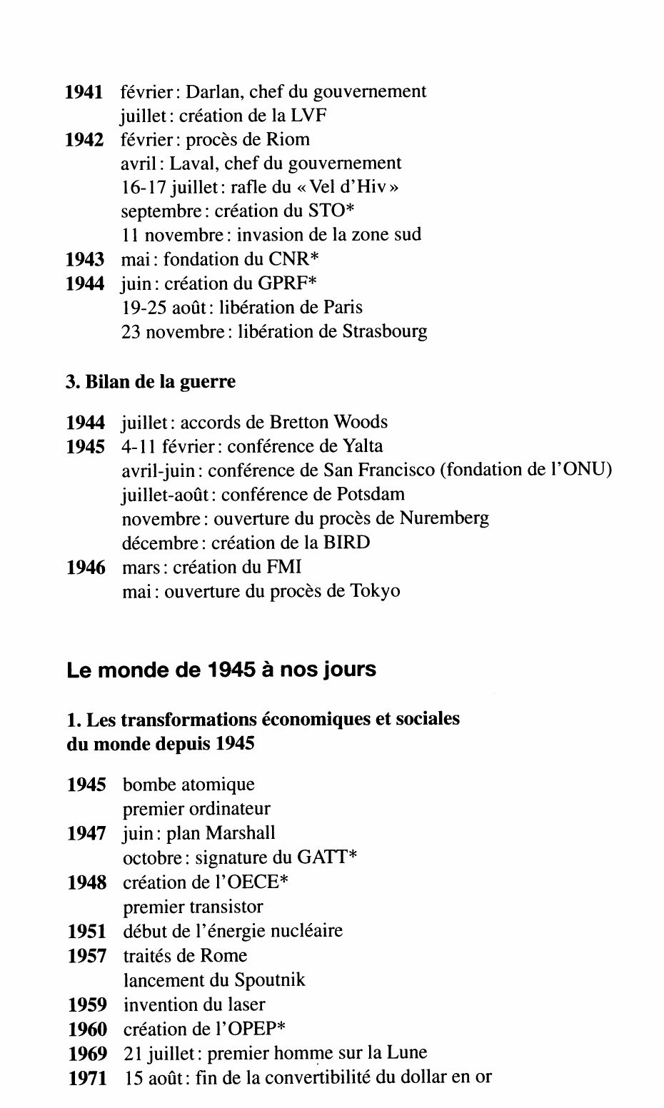 Prévisualisation du document CHRONOLOGIE DU PROGRAMME D'HISTOIRE EN TERMINALE