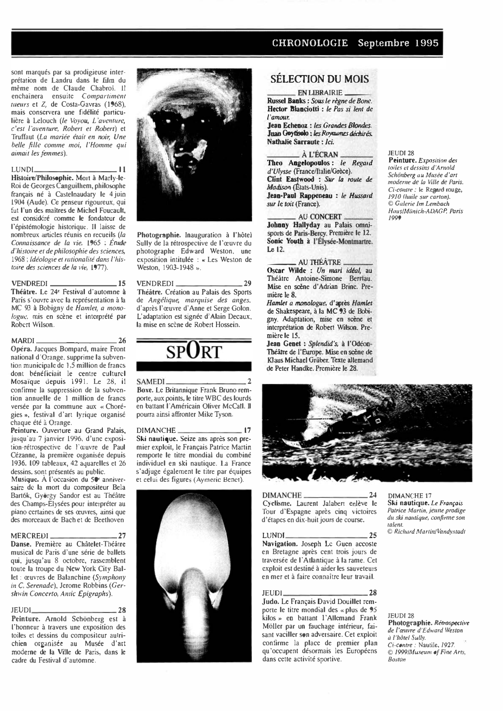 Prévisualisation du document CHRONOLOGIE Septembre 1995 dans le monde (histoire chronologique)