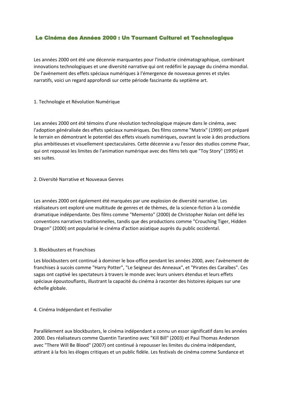 Prévisualisation du document cinéma des années 2000